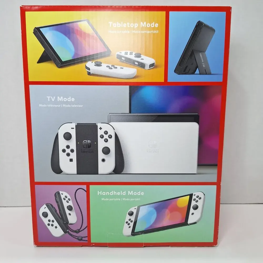 Nintendo Switch OLED White 64GB HEG-001 Empty Box & Packaging - No Game Console